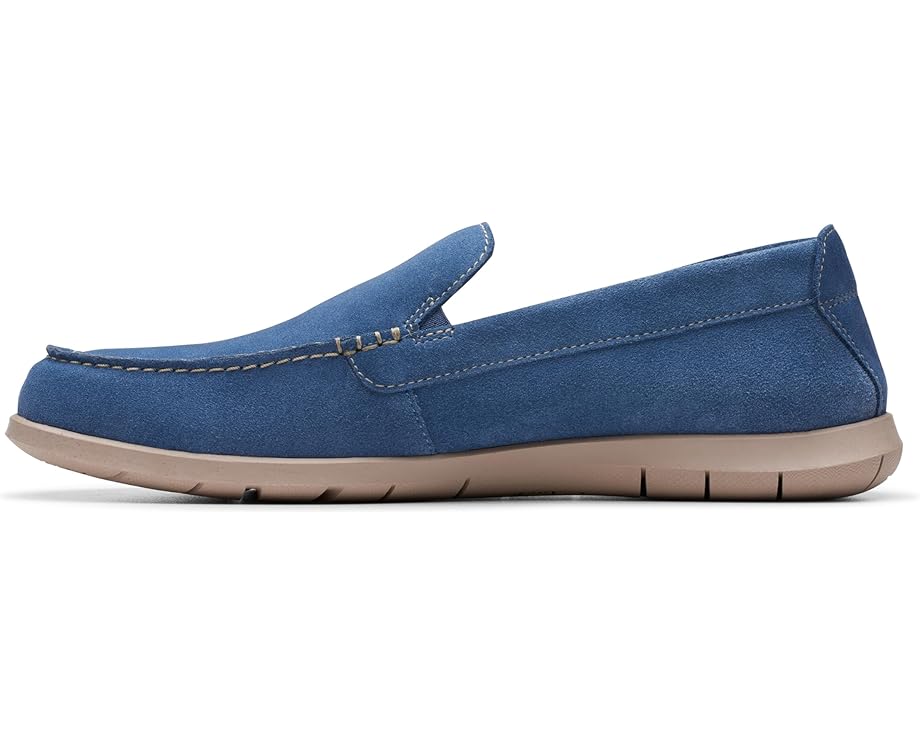 Clarks Flexway Step Men's Light Blue Suede