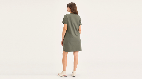 dockers shirt dress Dockers Women's Relaxed Fit Long Sleeve Dress, (New) Sahara Khaki, Small at Amazon Women's Clothing store