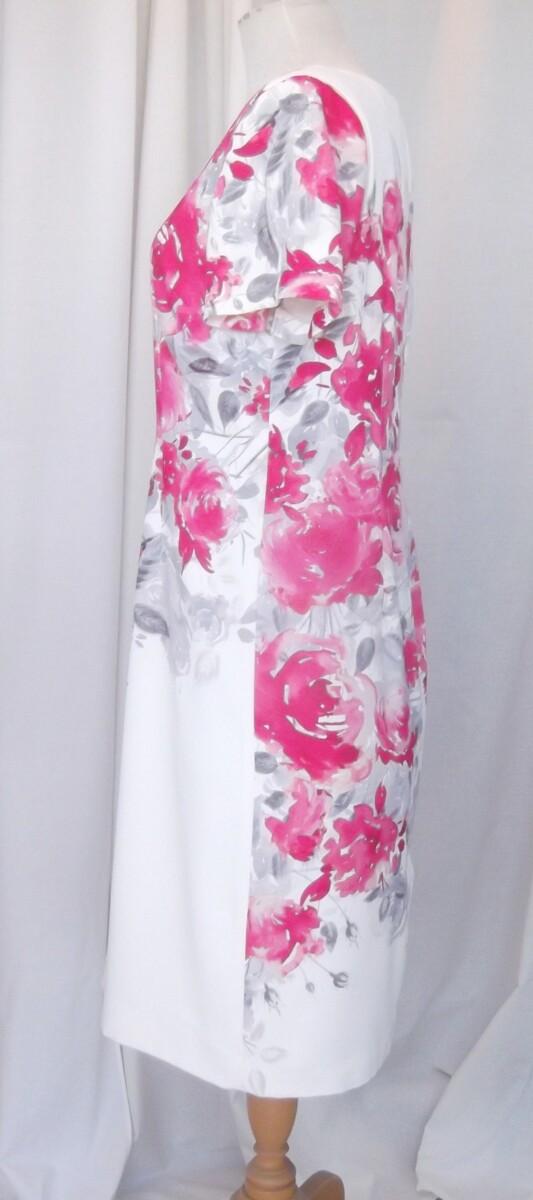 jacques vert pink dress Jacques Vert Pink Tiered Lace Party Cocktail Evening